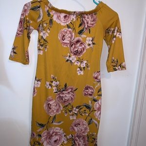 Off the Shoulder Mini Dress